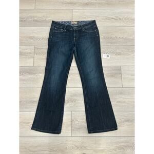 Paige Laurel Canyon Jeans 29 Low Rise Bootcut Dark Wash